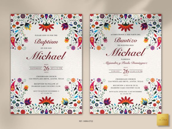 Download Mexican Baptism Invitation Template - Invitation template Collection
