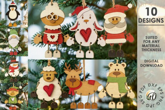 Download Christmas Characters Ornaments Bundle - Ornaments Collection