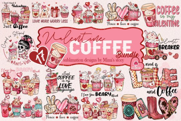Download Coffee Valentine's Day PNG Bundle - Premium Bundle