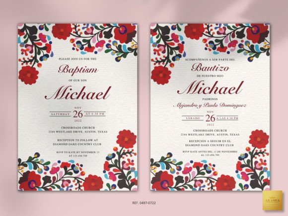 Download Mexican Baptism Invitation Template - Invitation template Collection
