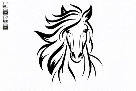 Download Horse SVG , Hand Drawn Horse Head , Farm - Hand drawn Collection