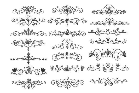 Download Hand Drawn Flourishes Divider - Hand drawn Collection