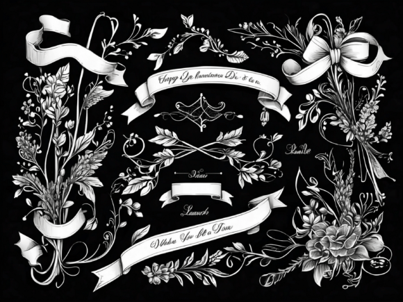 Download About Hand Drawn Floral Decorative Borde - Hand drawn Collection