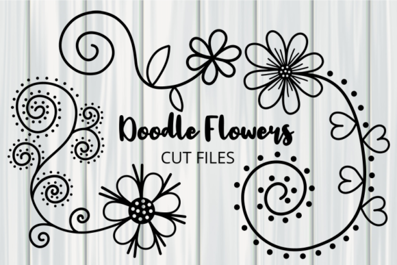 Download Hand Drawn Doodle Daisy Flower Cut Files - Hand drawn Collection